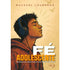 Livro Fé Adolescente, capa amarelada com desenho de jovem de fone, de Macsuel Lourenço. — Plenitude