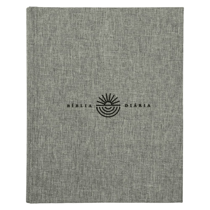Bíblia Diária Cinza | NVI | Leitura Perfeita | Capa Dura C/ Tecido
