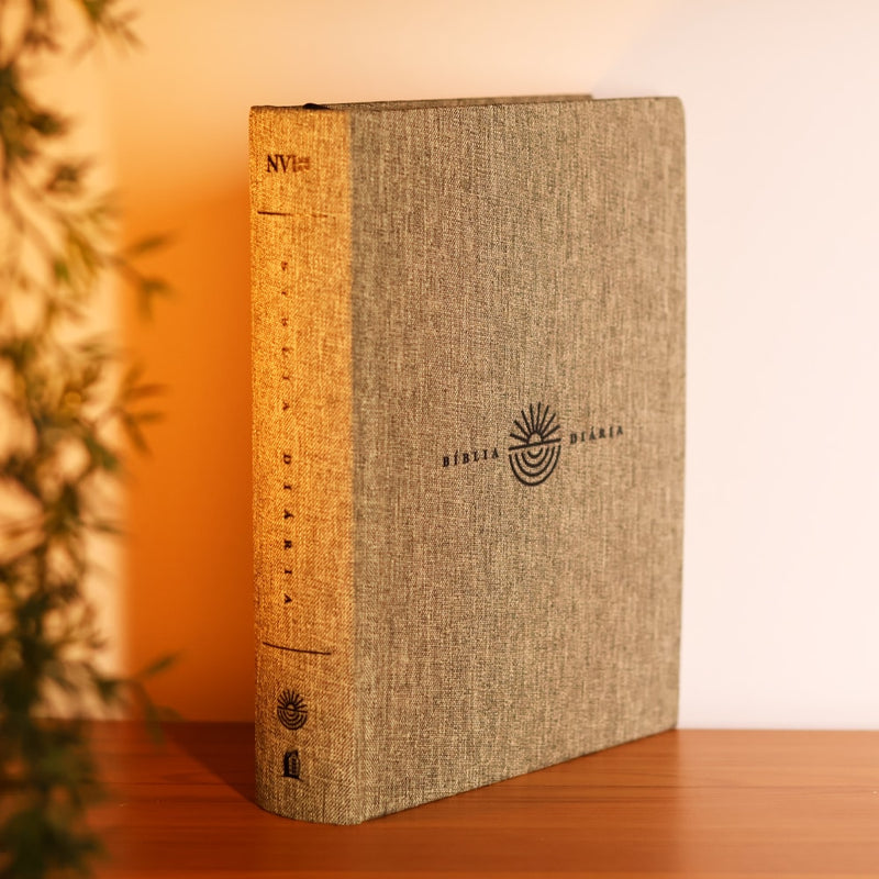 Bíblia Diária Cinza | NVI | Leitura Perfeita | Capa Dura C/ Tecido