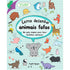 Livro Como Desenhar Animais Fofos, capa branca com ilustrações coloridas de animais. — Plenitude