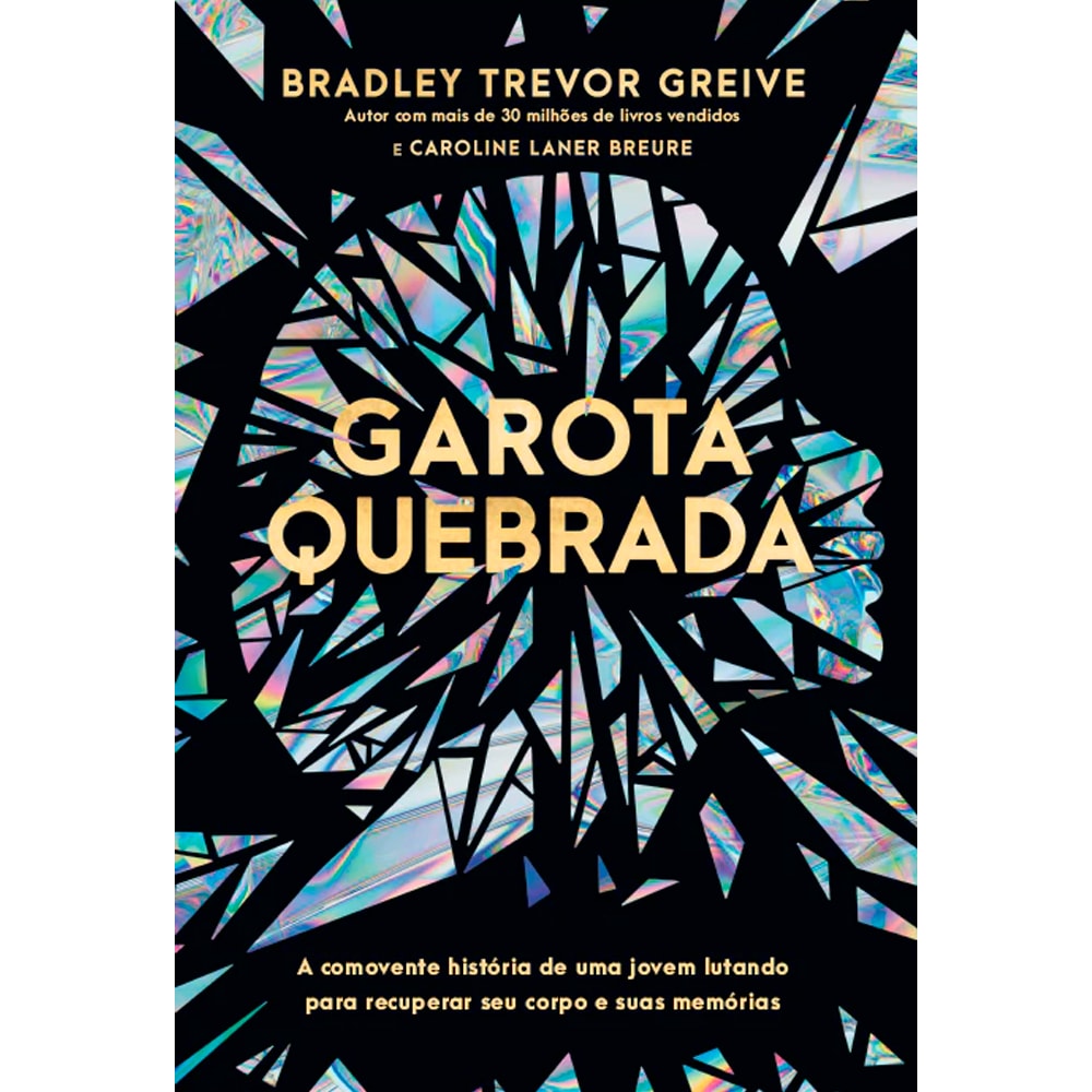 Capa do livro Garota Quebrada, com silhueta de rosto feminino e fragmentos coloridos. — Plenitude