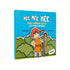 Capa de livro infantil, "Mée, Mée, Mée", azul com ilustração de um pastorzinho. — Plenitude
