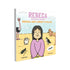 Livro infantil Rebeca: Resposta de Oração, capa branca com ilustração de menina e animais. — Plenitude