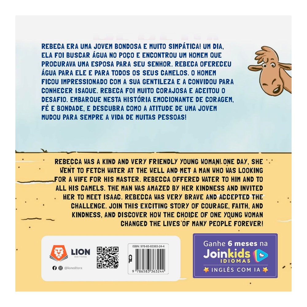 Rebeca: Resposta de Oração | Join Kids | História Bíblica Bilíngue