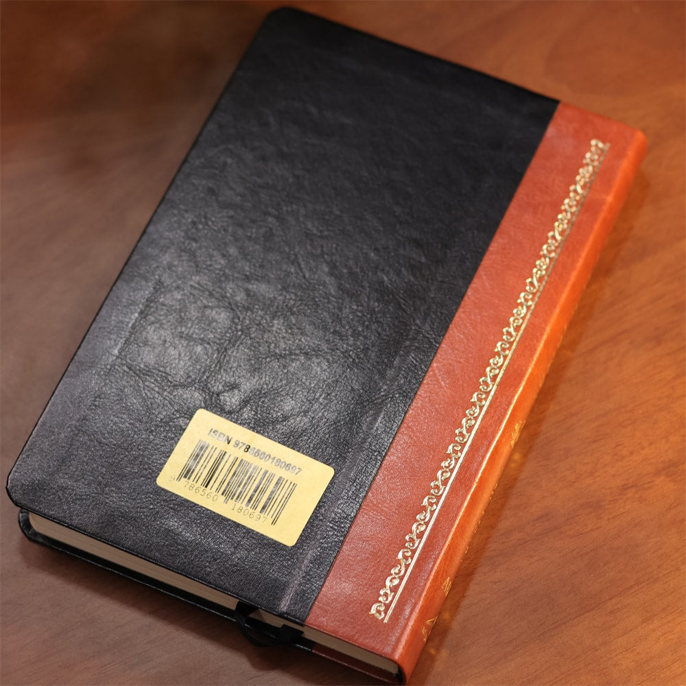 Bíblia King James Atualizada Slim | KJA | Letra Normal | Preta e Marrom