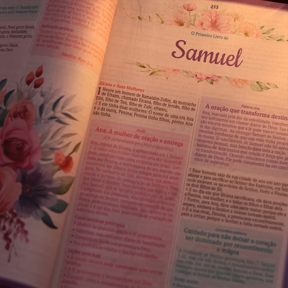Bíblia de Estudo Para o Cotidiano da Mulher | NVA | Full Collor | Capa Dura Rosa Intenso