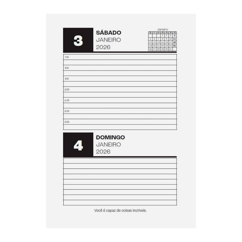 Livro Agenda 2026 | Bicicleta