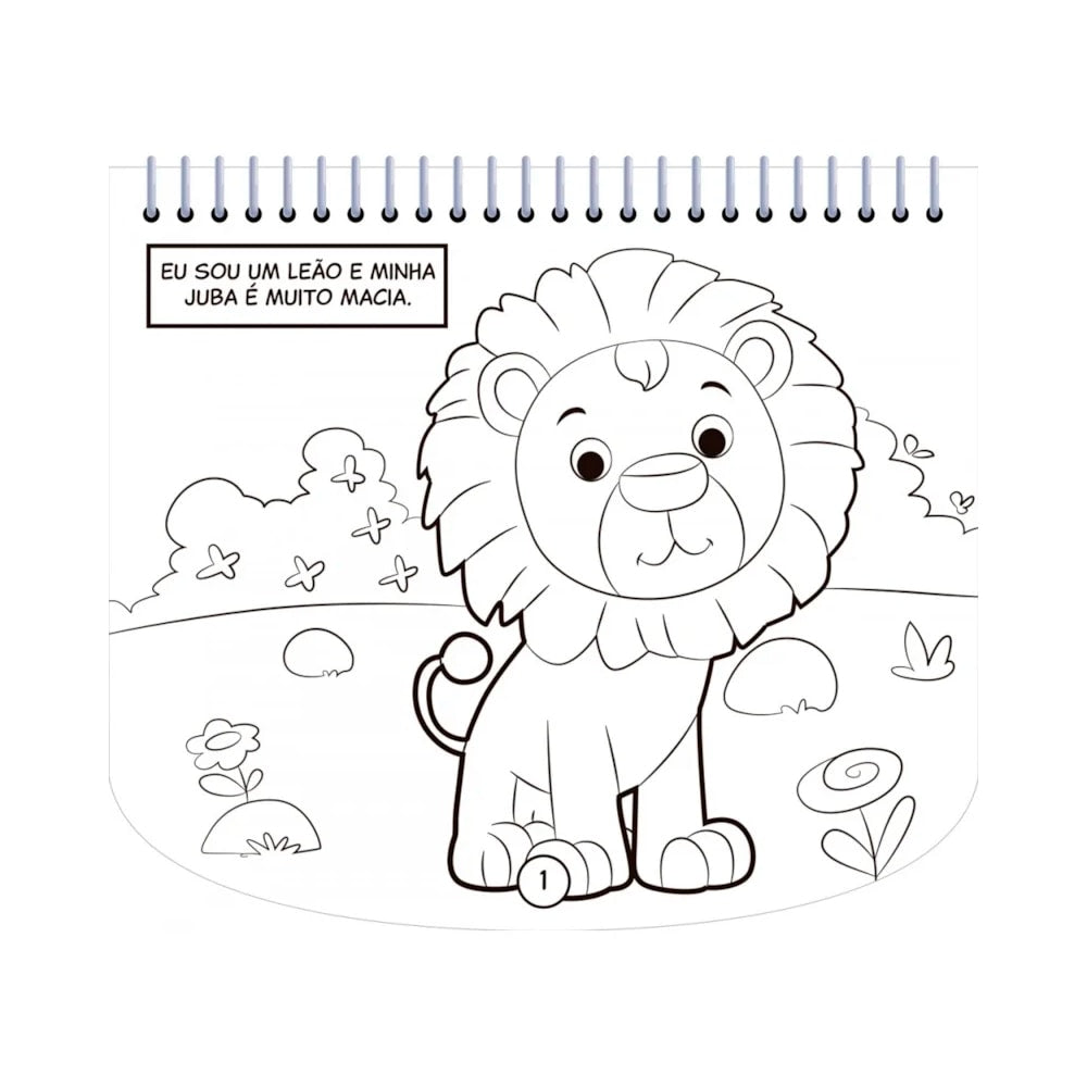 Livro de Colorir Com Canetinhas | Animais da Selva