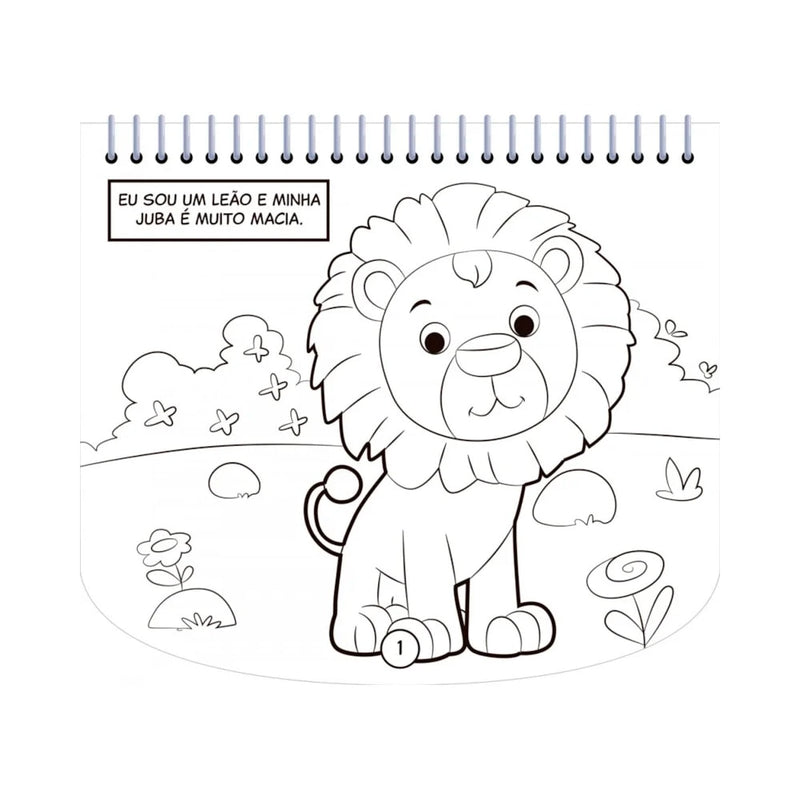 Livro de Colorir Com Canetinhas | Animais da Selva