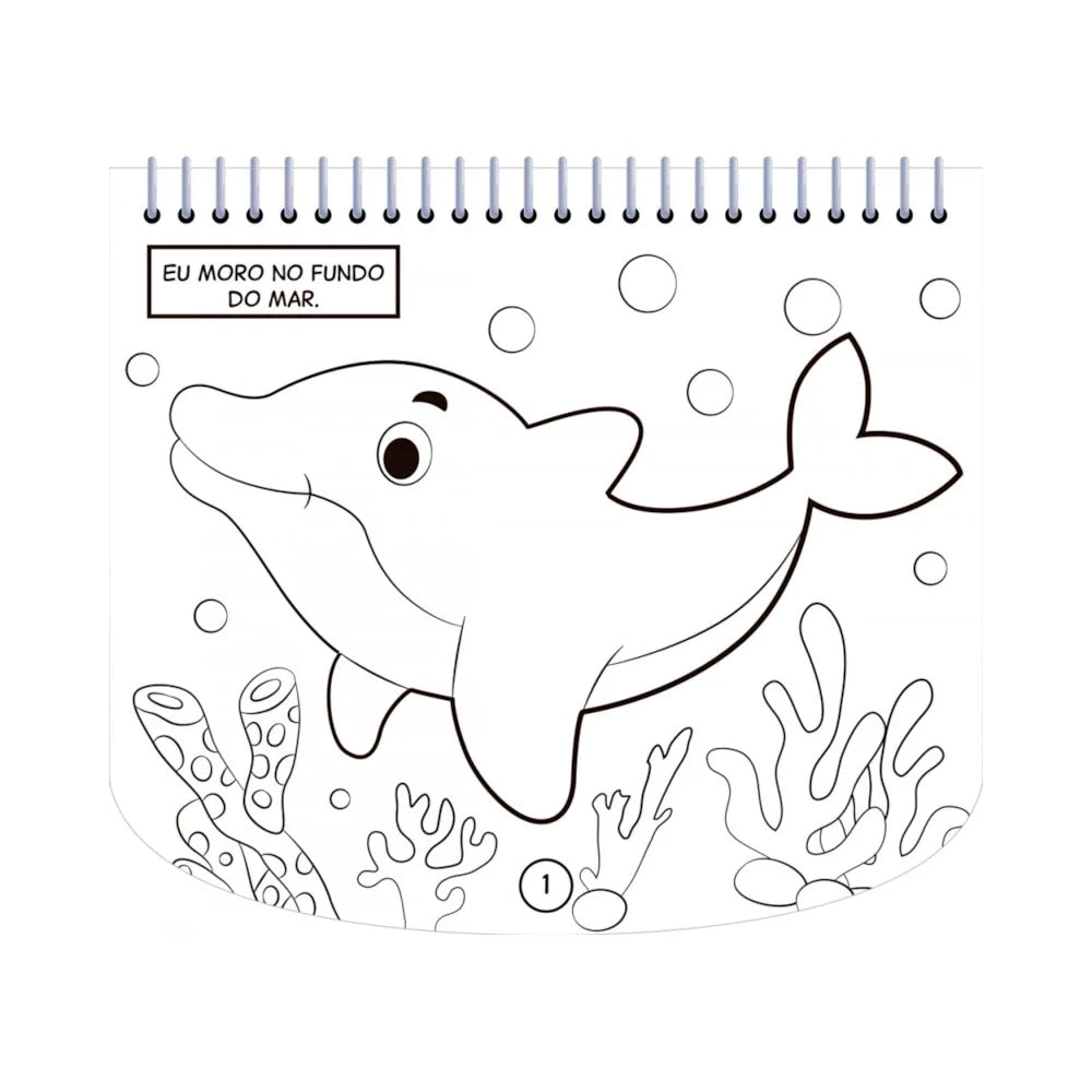 Livro de Colorir Com Canetinhas | Animais do Mar