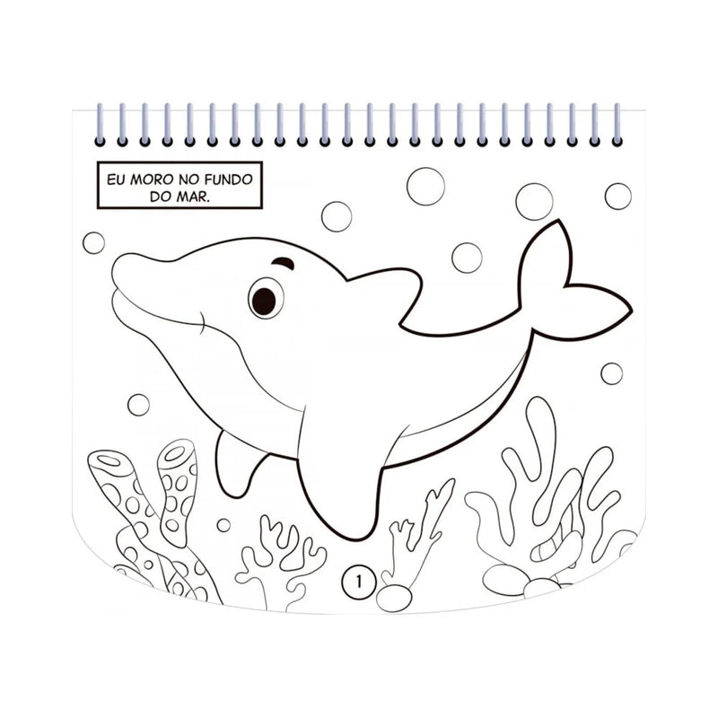 Livro de Colorir Com Canetinhas | Animais do Mar