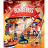Livro "Bombeiros" com lanterna, capa ilustrada de bombeiros em ação. — Plenitude