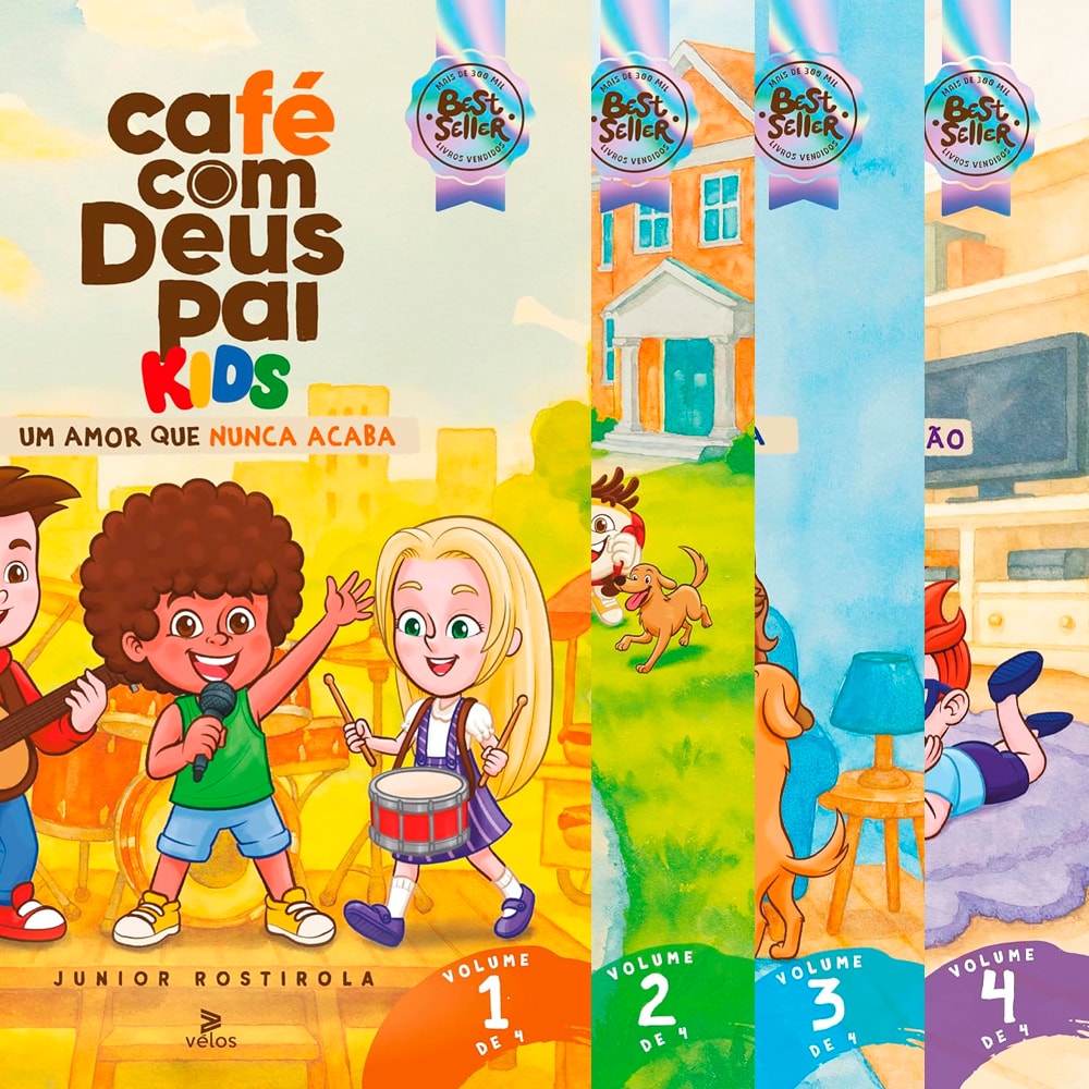 Kit Café Com Deus Pai Kids | Junior Rostirola