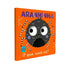 Livro cartonado "Aranhinha | O Que Você Vê?", capa laranja com uma aranha preta e olhos grandes. — Plenitude