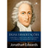 Livro "Duas Dissertações" de Jonathan Edwards, capa com retrato antigo e texto branco. — Plenitude