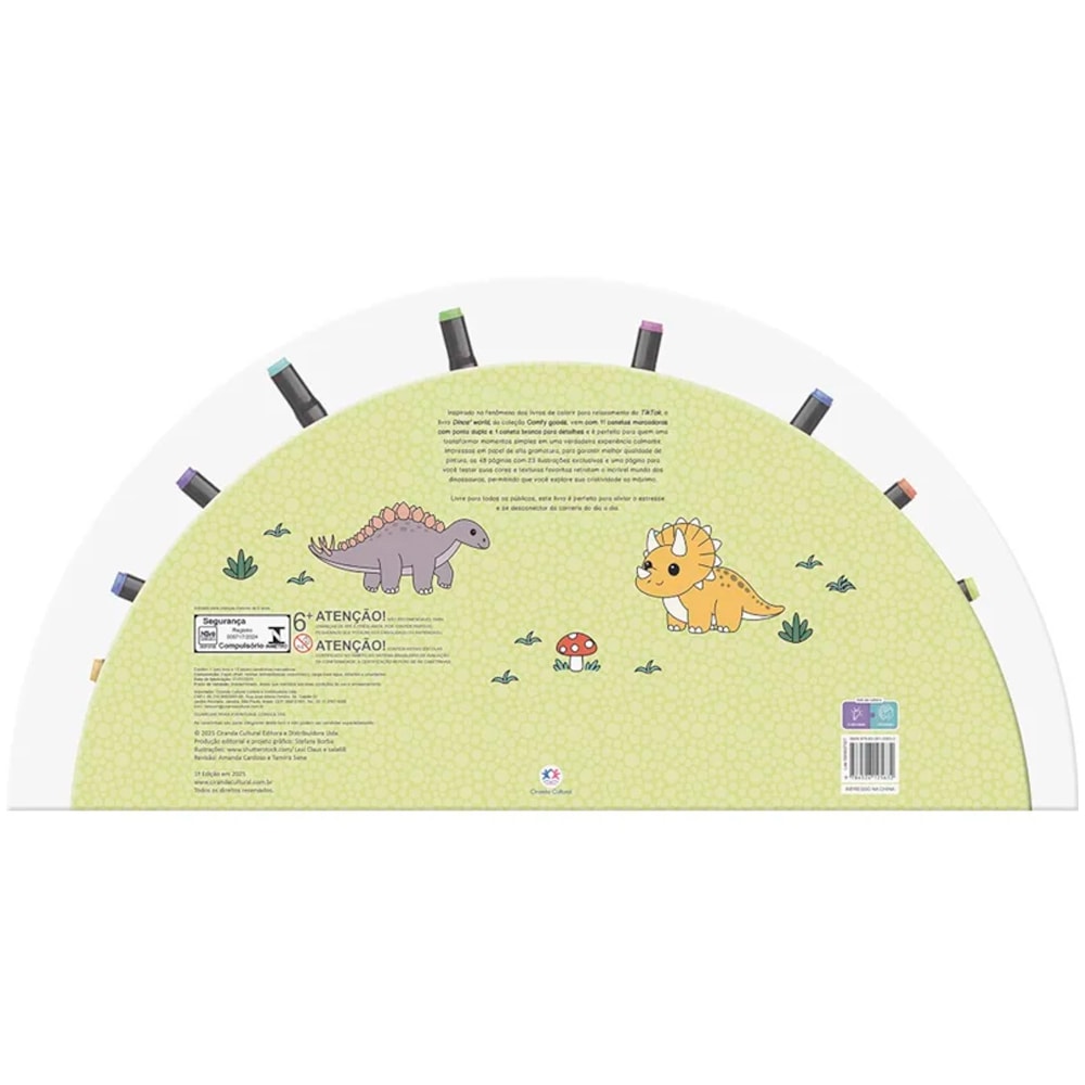 Livro Para Colorir Com Canetinhas | Dinos World