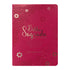 Bíblia Sagrada ARC, capa luxo pink com detalhes florais em dourado, letra hipergigante e Harpa Avivada e Corinhos. — Plenitude