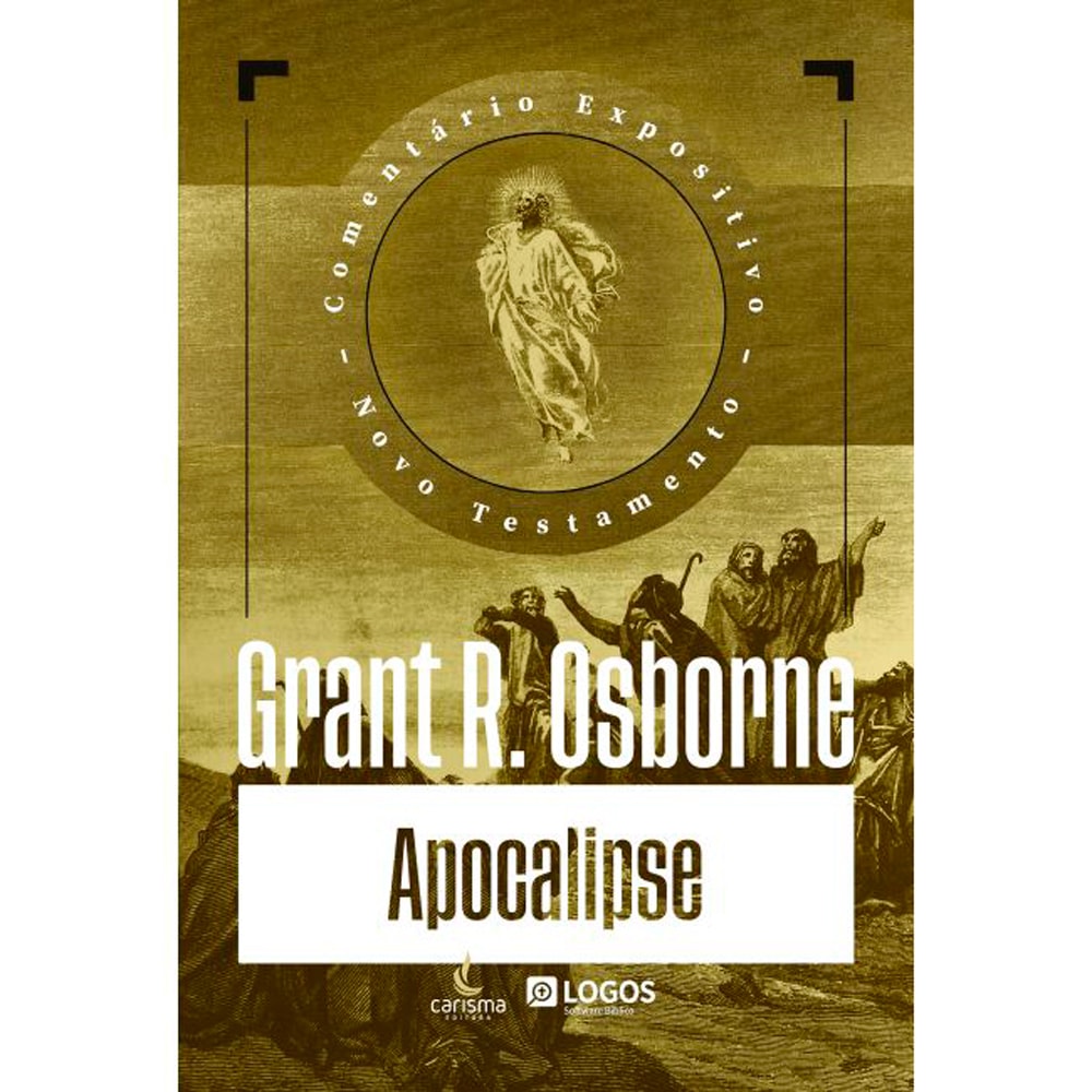 Livro Comentário Expositivo Apocalipse de Grant R. Osborne, capa verde com ilustração clássica. — Plenitude