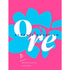 Livro de capa mole, "Devocional Ore | 90 Devocionais Diários | Stormie Omartian", com capa rosa choque e uma flor azul grande com a palavra "Ore" em branco. — Plenitude