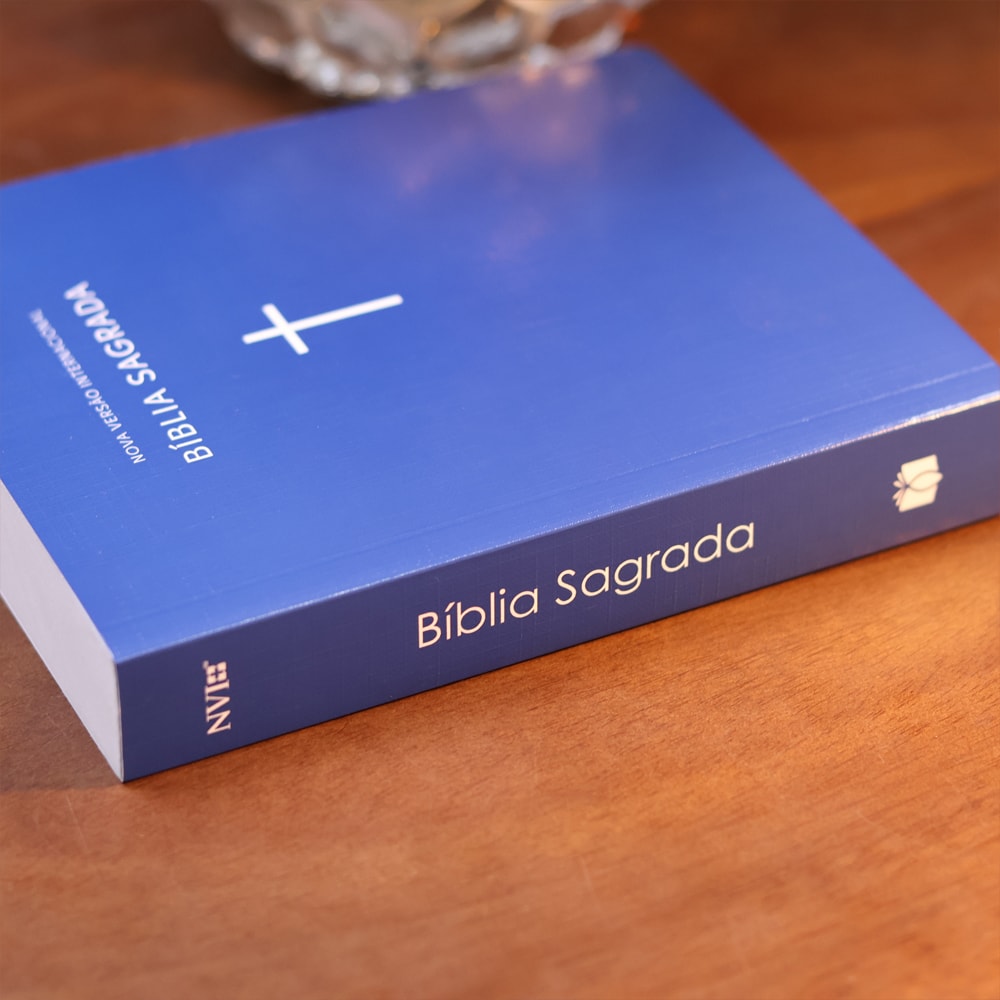 Bíblia Sagrada | NVI | Capa Brochura Cruz Azul