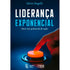 Livro Liderança Exponencial, capa azul escura com dedo apertando botão laranja. — Plenitude