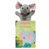 Livro infantil Fábulas Divertidas Pingo O Elefante, capa verde com elefante e fantoche de elefante cinza. — Plenitude