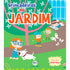 Livro infantil Brincadeiras No Jardim, capa verde com crianças brincando no jardim. — Plenitude