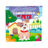 Livro pop-up "Conhecendo os Pets", capa colorida com um cachorro e uma casinha. — Plenitude
