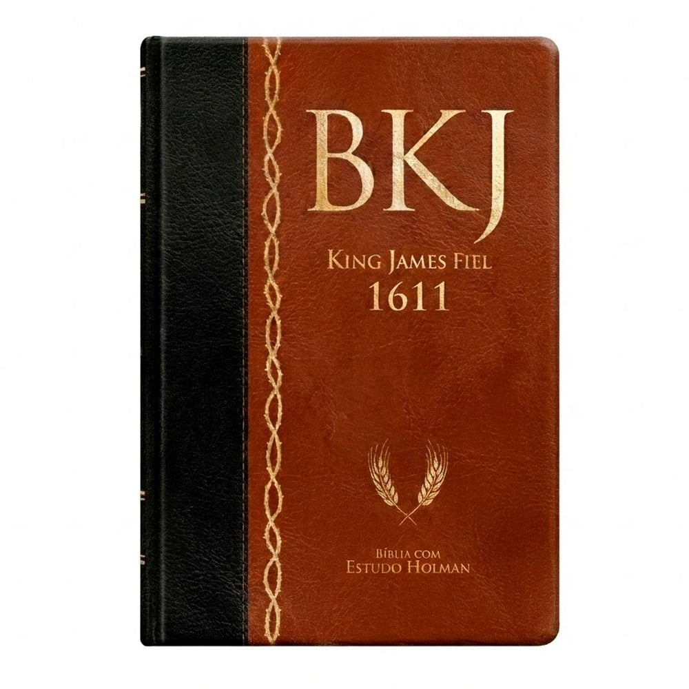 Bíblia King James 1611 |  Estudo Holman BKJ | Marrom e Preta
