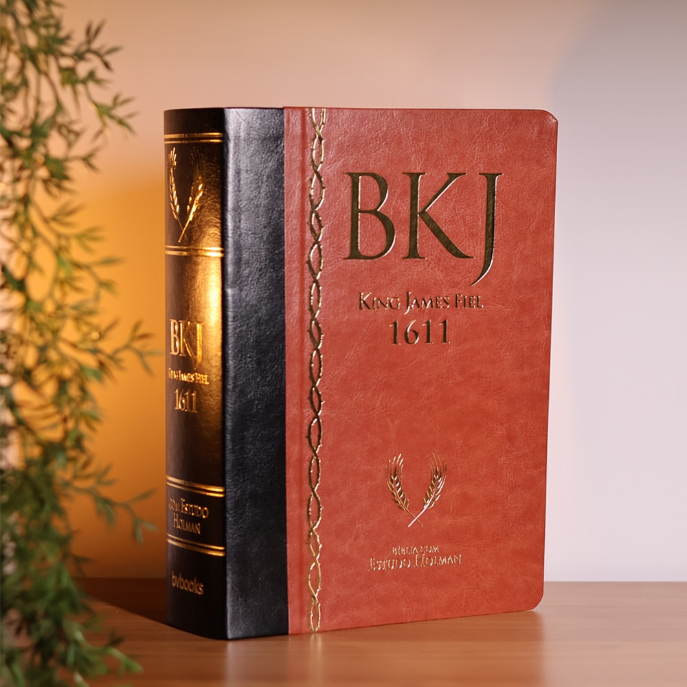 Bíblia King James 1611 |  Estudo Holman BKJ | Marrom e Preta