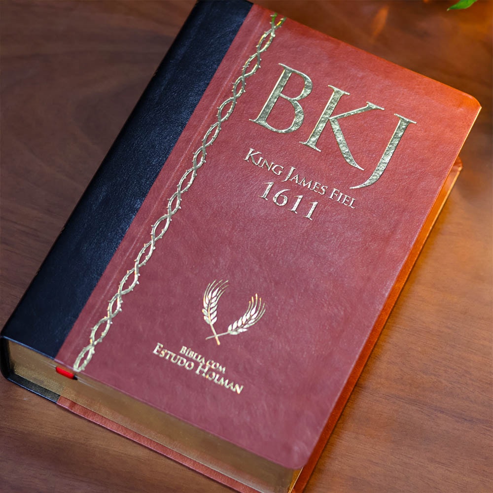 Bíblia King James 1611 |  Estudo Holman BKJ | Marrom e Preta