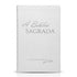 Bíblia Sagrada Slim ACF, capa branca semi luxo com letras prateadas, "A Bíblia Sagrada" em destaque. — Plenitude