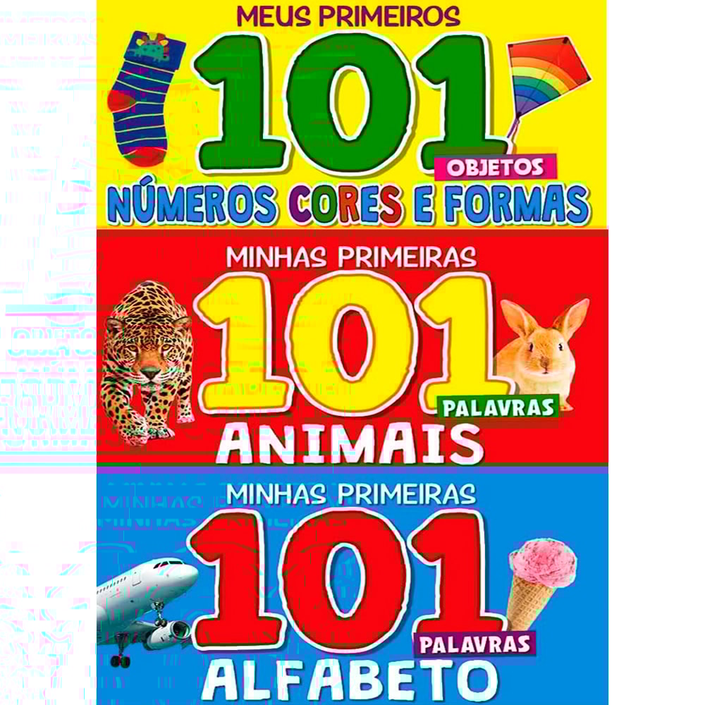 Coleção Minhas Primeiras 101 Palavras | Box com 3 Livrinhos