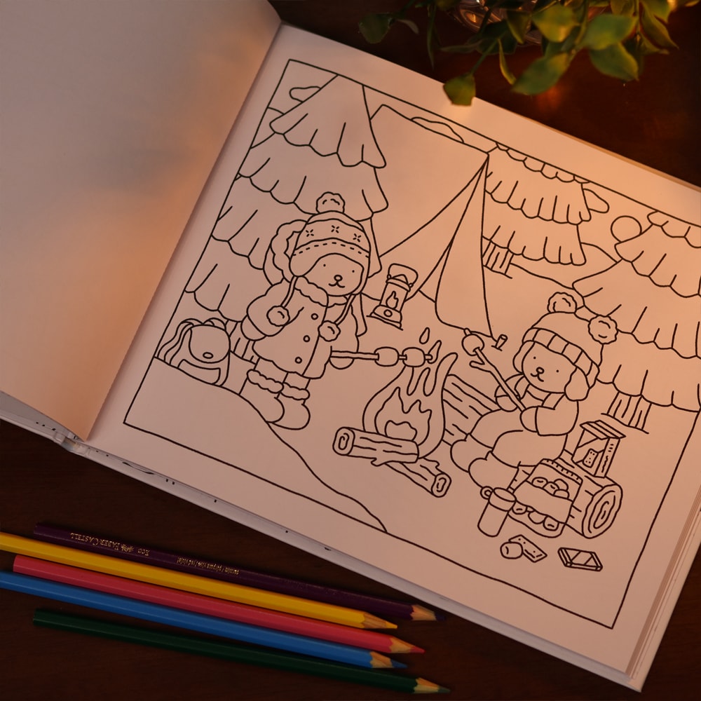 Bobbie Goods | Livro de Colorir | Dias Frios | Capa Dura