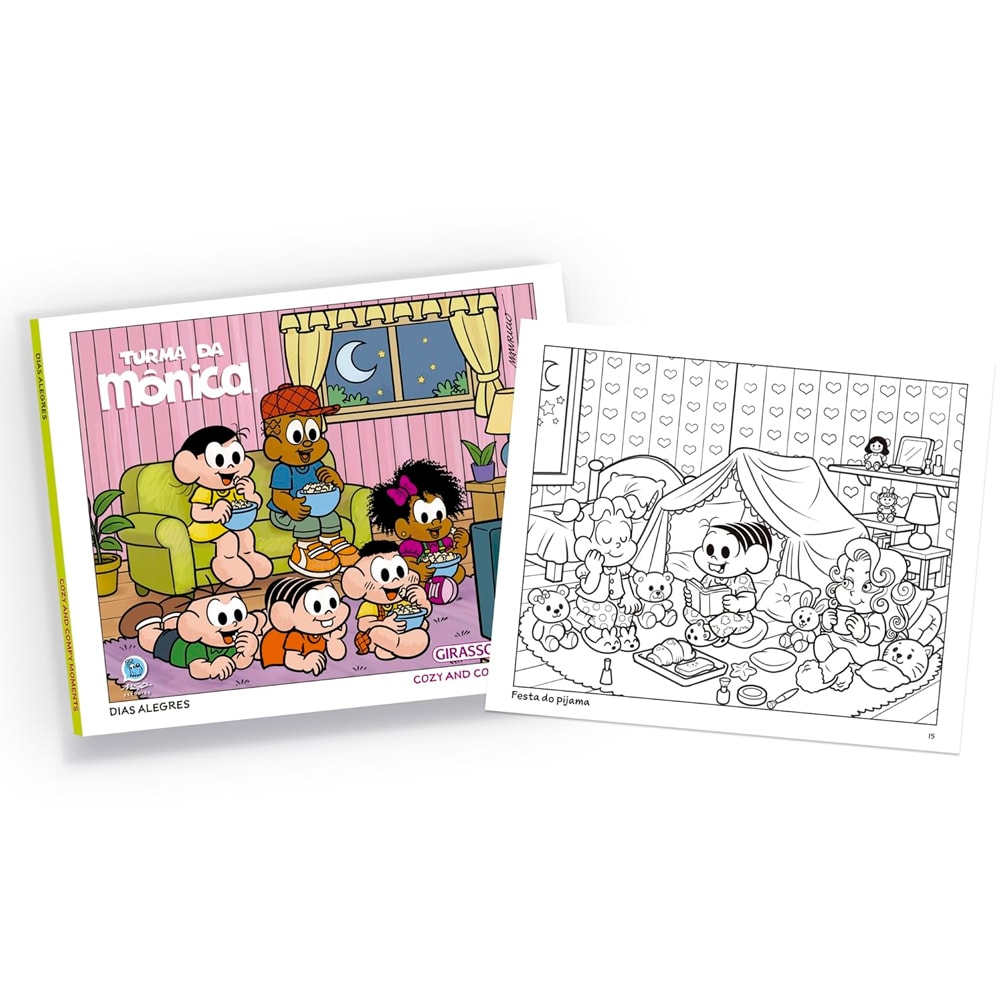Livro de Colorir | Turma da Mônica | Dias Alegres