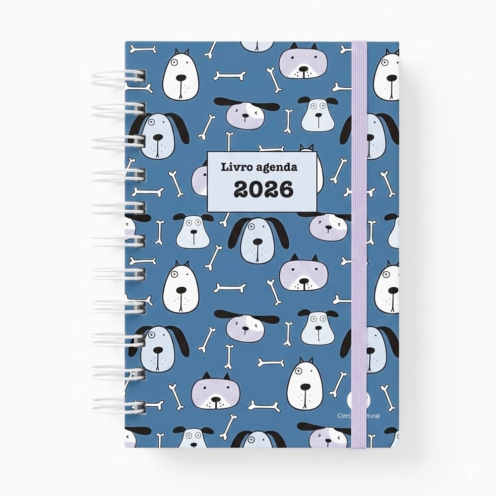 Livro Agenda 2026 | Cachorrinhos
