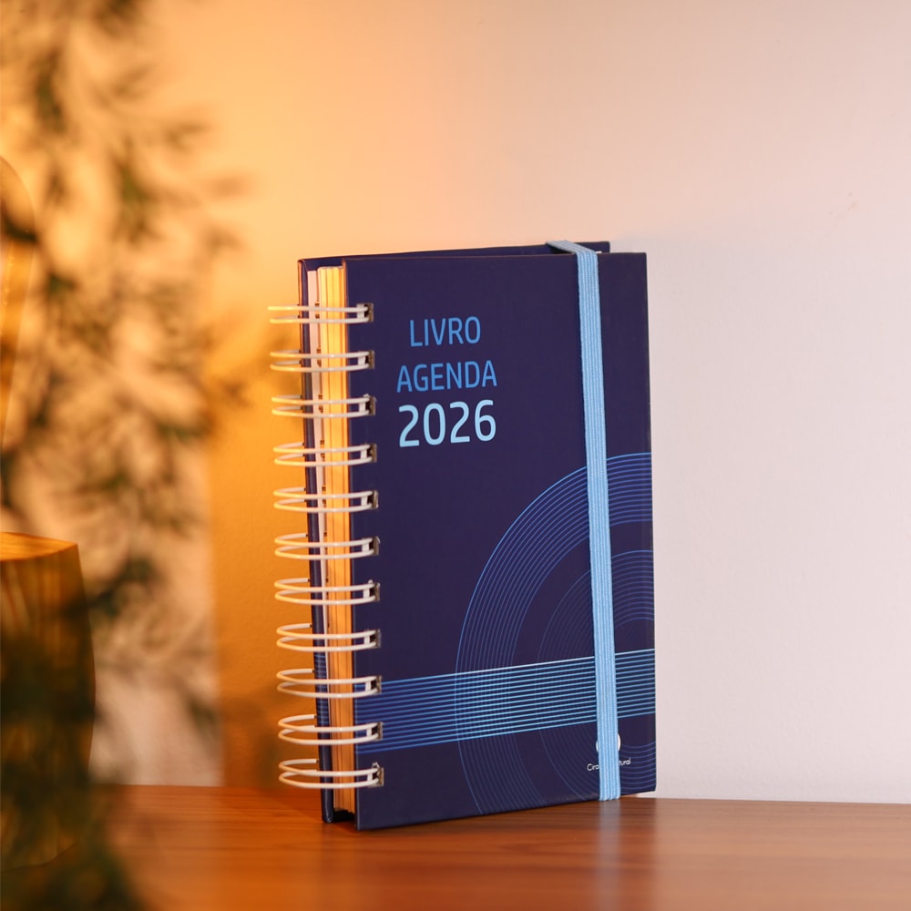 Livro Agenda 2026 | Azul Marinho
