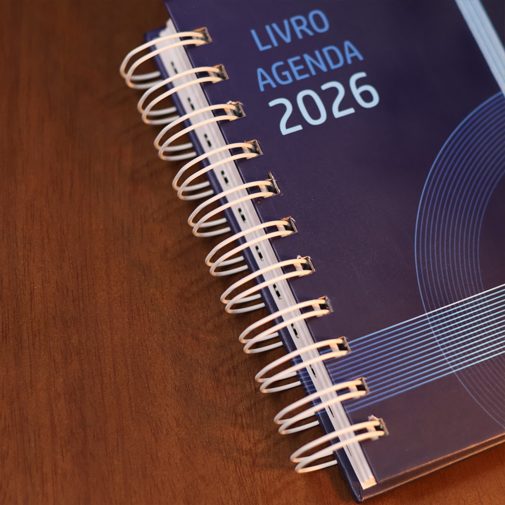 Livro Agenda 2026 | Azul Marinho