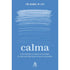Livro Calma, da The School Of Life, capa azul com riscos brancos e título em branco. — Plenitude