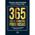 Livro 365 Dias de Narrativas Poderosas de Thais Machado, capa azul escura com título dourado. — Plenitude