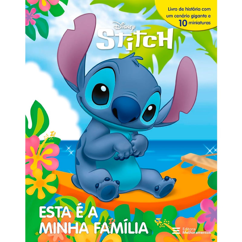 Stitch | Esta É a Minha Família | Cenário + 10 Miniaturas