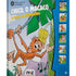 Livro sonoro "Chico o Macaco A Festa da Primavera", capa com macaco e bananas, lateral azul com botões. — Plenitude
