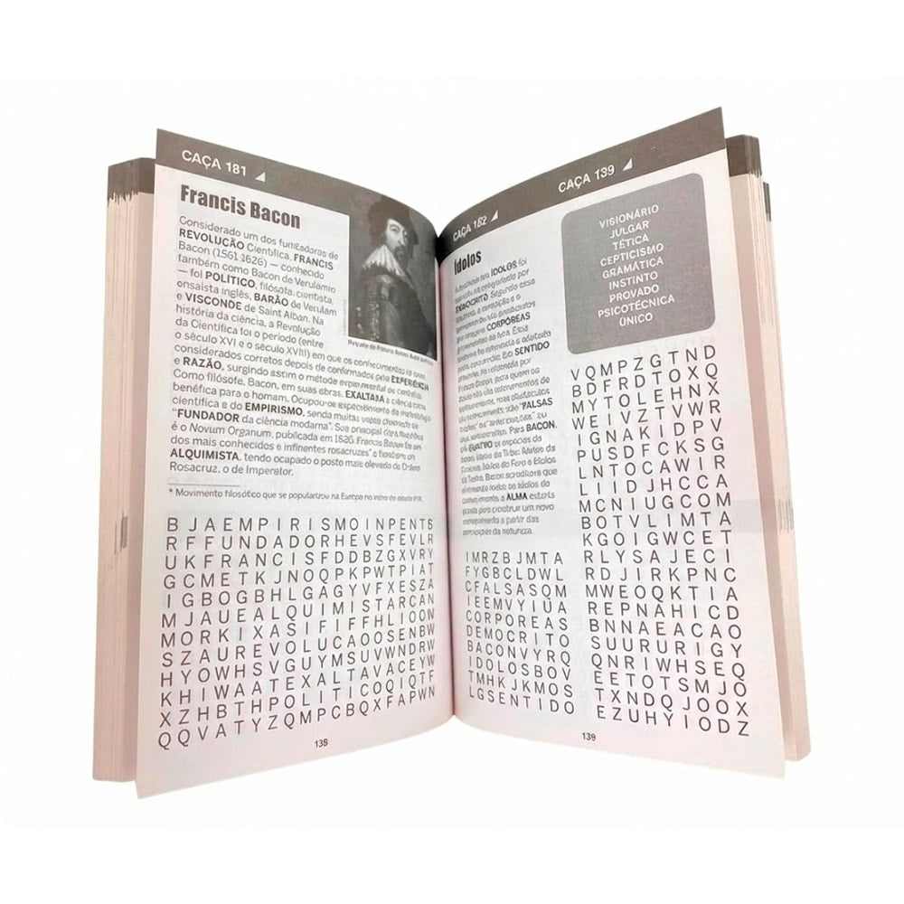 Almanaque Passatempo Sabe Tudo 365 | Caça-Palavras 01 | Filosofia