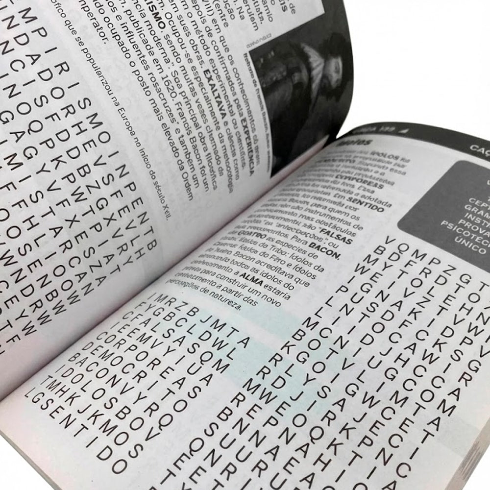 Almanaque Passatempo Sabe Tudo 365 | Caça-Palavras 01 | Filosofia