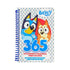 Caderno de atividades Bluey 365 Atividades e Desenhos para Colorir, capa com Bluey e Bingo. — Plenitude