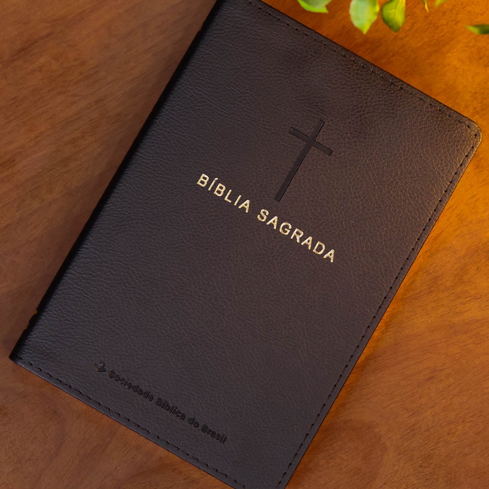 Bíblia Sagrada | NAA | Referências Cruzada | Capa Luxo Preta