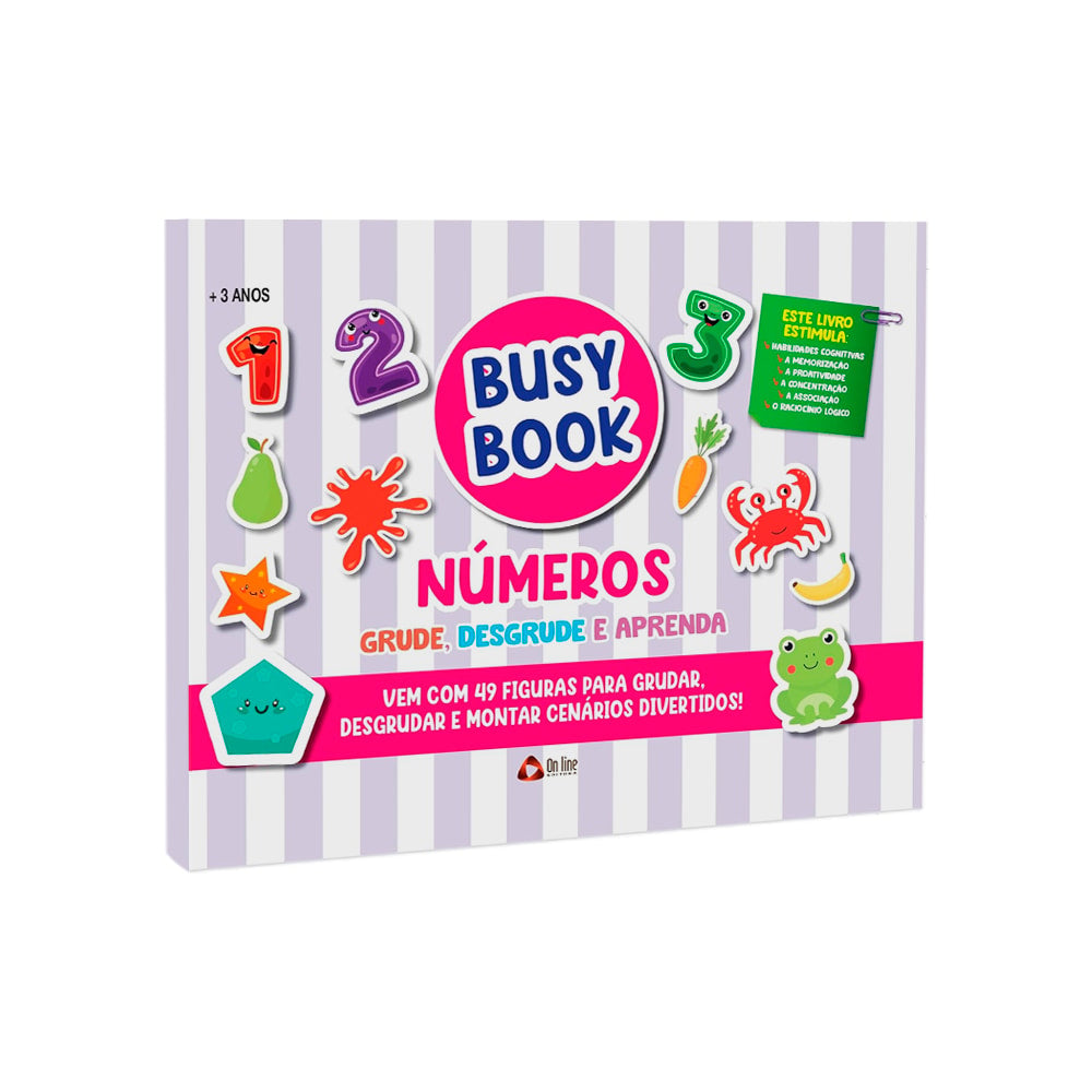 Busy Book Números | Grude Desgrude e Aprenda