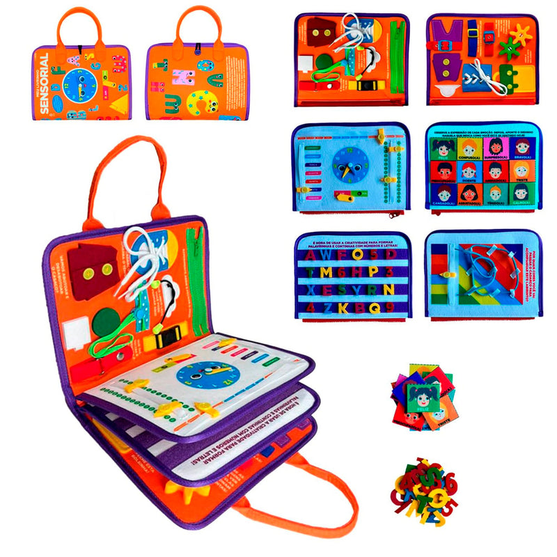 Meu Livrinho Sensorial | Maleta Educativa | ABC