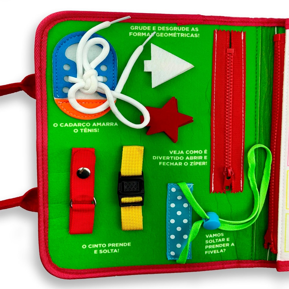 Meu Livrinho Sensorial | Maleta Educativa | Horas