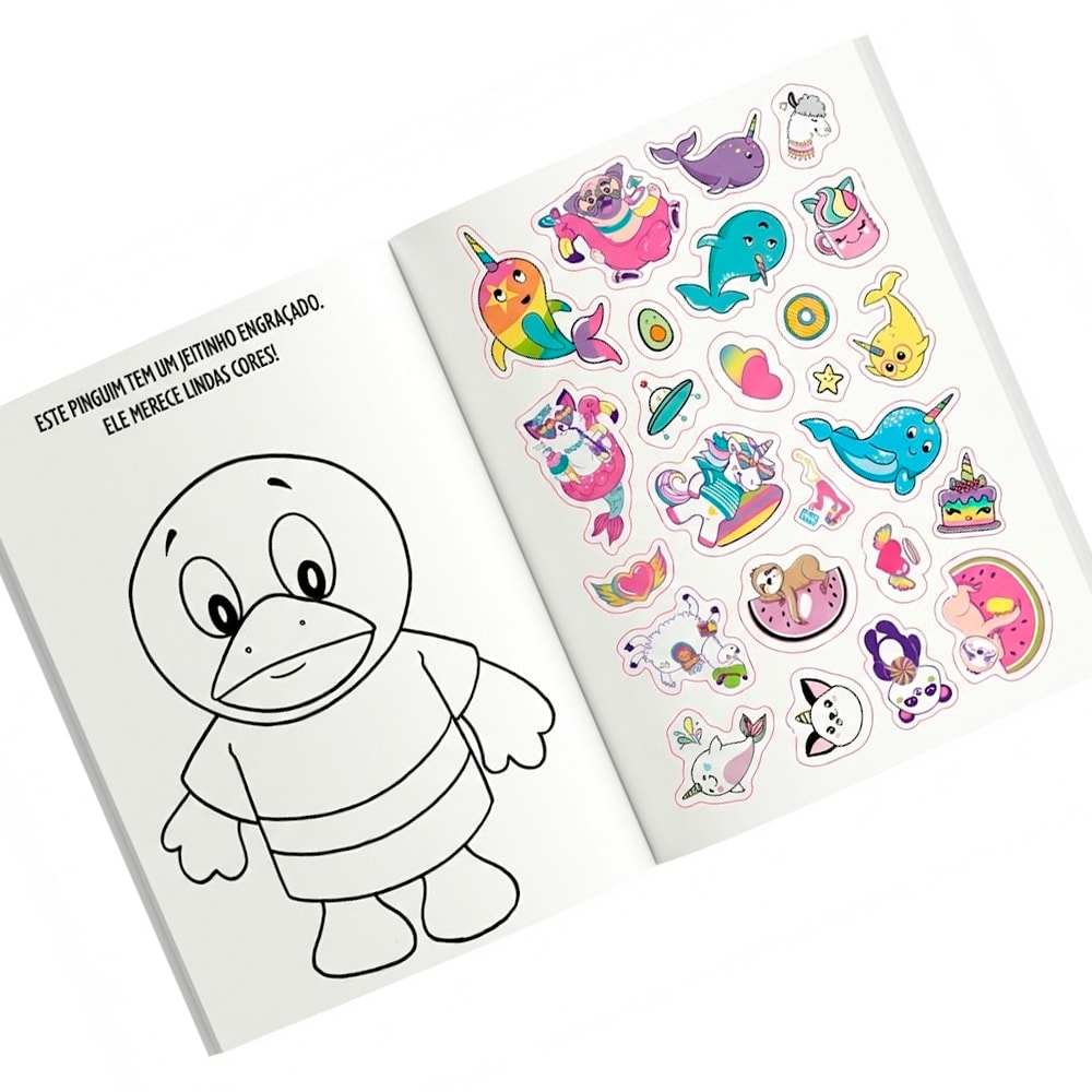 Livro de Colorir | 1001 Adesivos | Brincadeiras